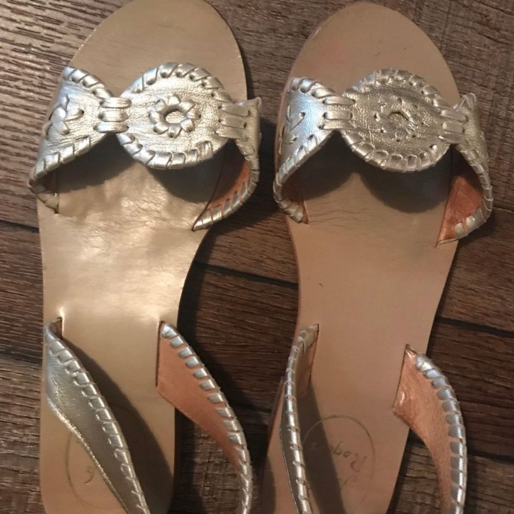 Jack Rogers Sandals in gold